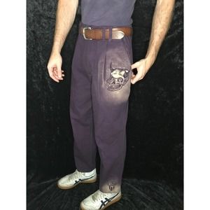 Schwifty Skull, Bite Me, Dark Purple Trousers